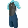 Alder Junior Girls Impact 3/2mm Shorty Wetsuit - Cyan -CoastWaterSports Sales Shop WS20GIS CY