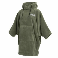 Mystic Womens Teddy Poncho - Olive Green