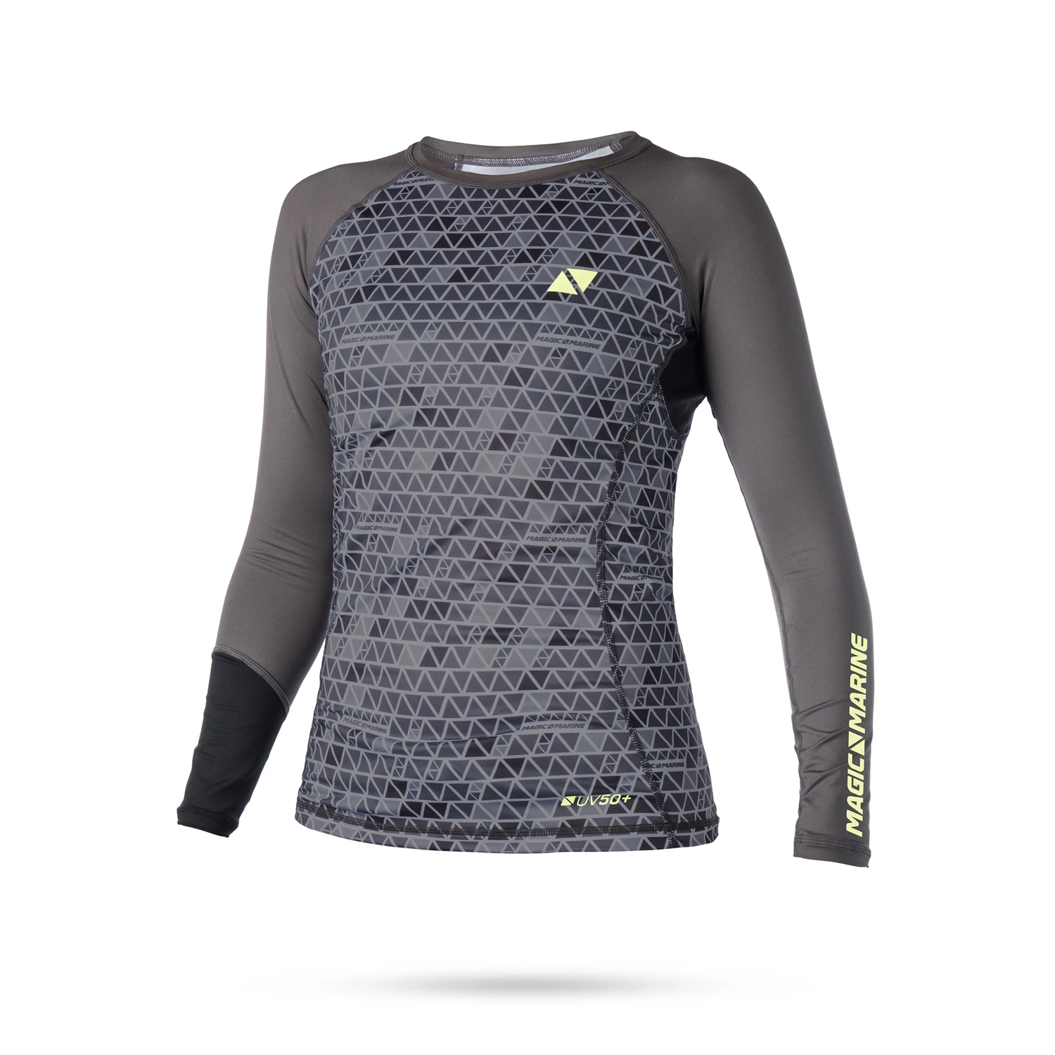 Magic Marine Womens Energy Long Sleeve Rashvest - Grey 3 Magic Marine Womens Energy Long Sleeve Rashvest - Grey
